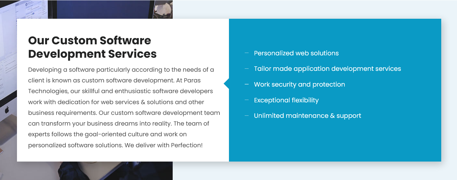 Mobile App Development - Paras Technologies - Our custom software development services