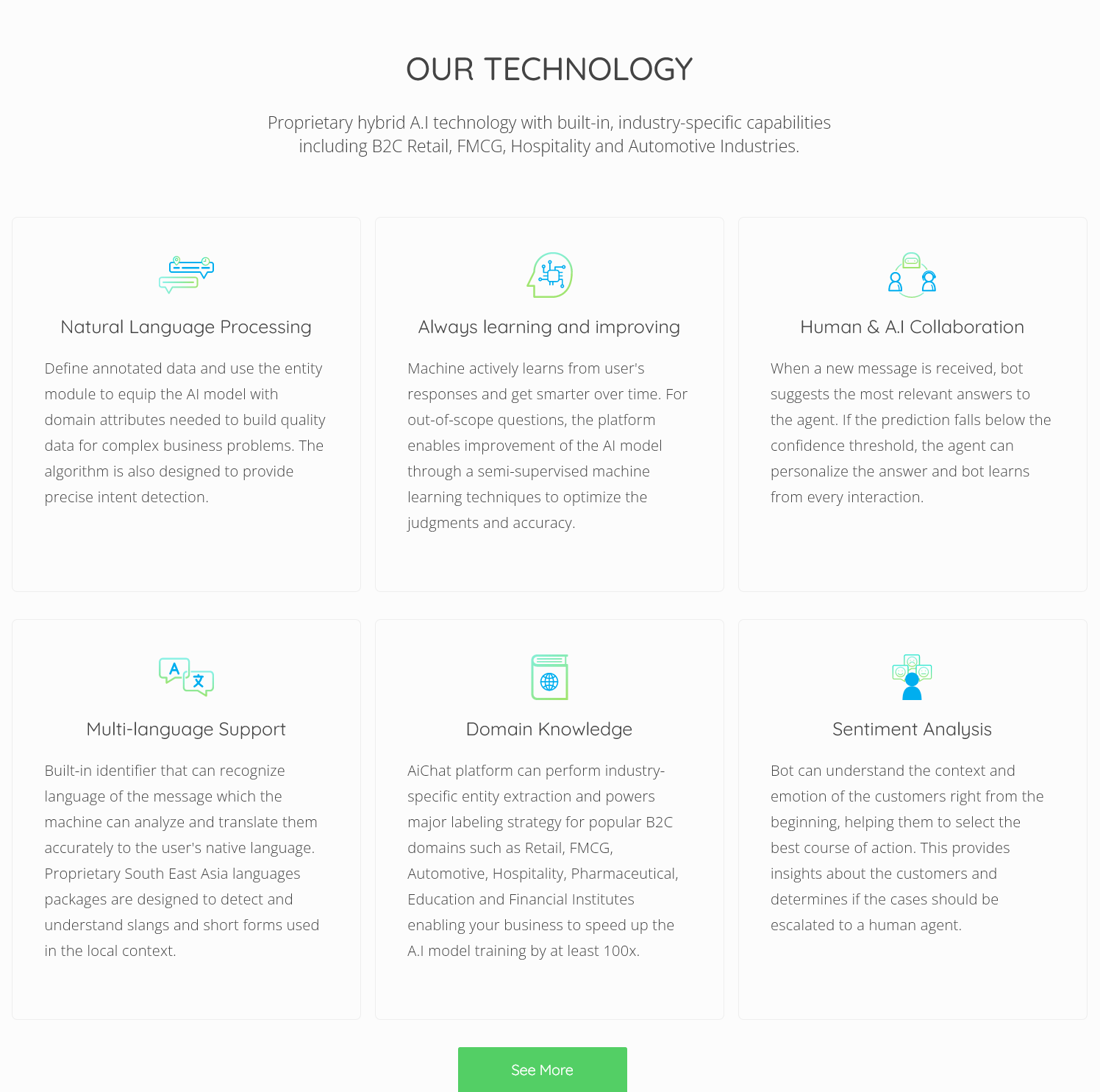 AiChat Pte Ltd - Our technology