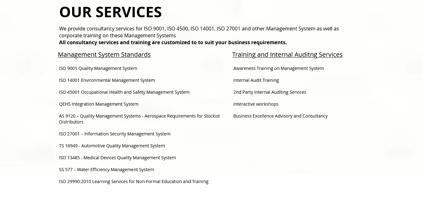 ISO Audit-G.E.N.S Management Consultancy Pte Ltd