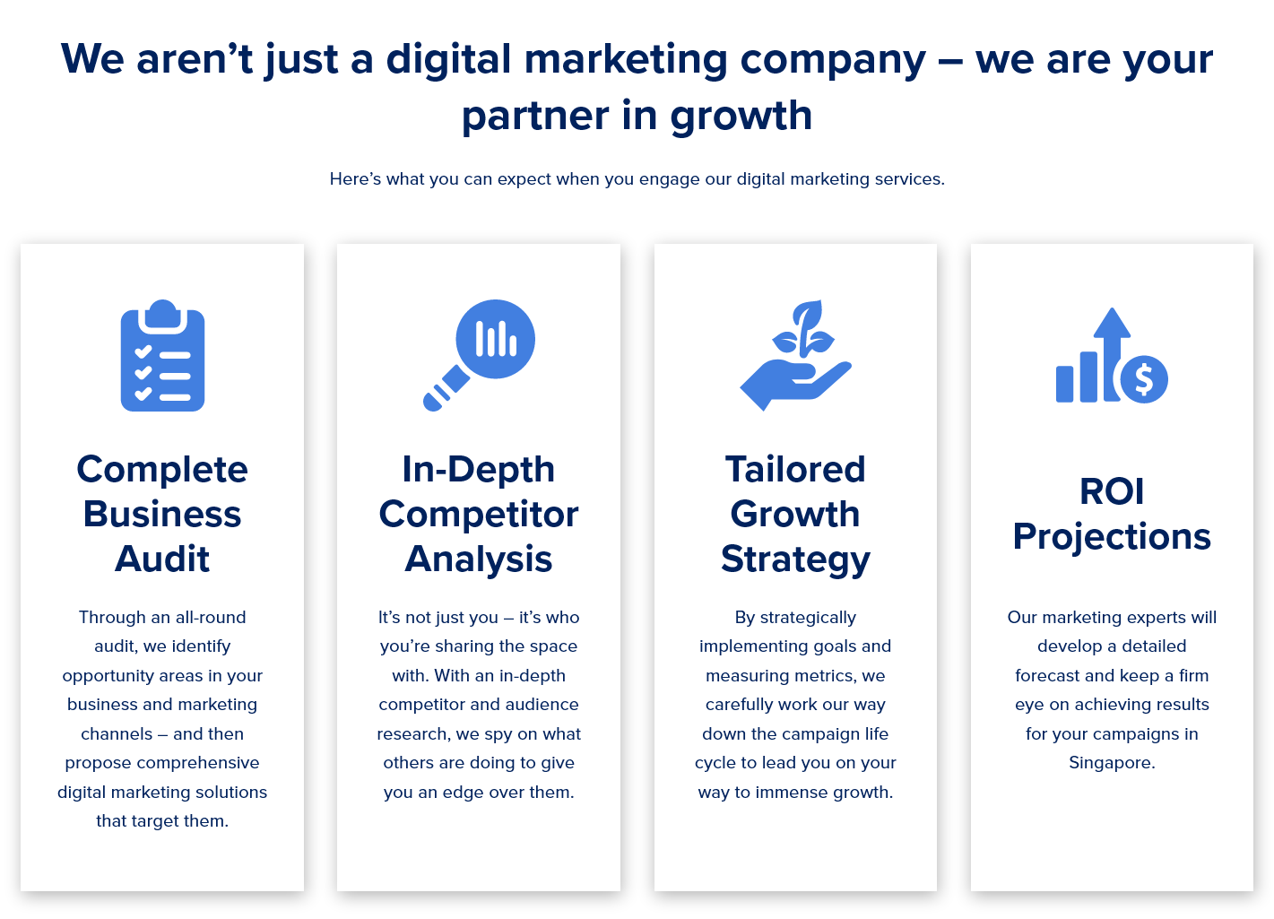First Page Digital Singapore - We aren't just a digital markeing company - we are your partner in growth
